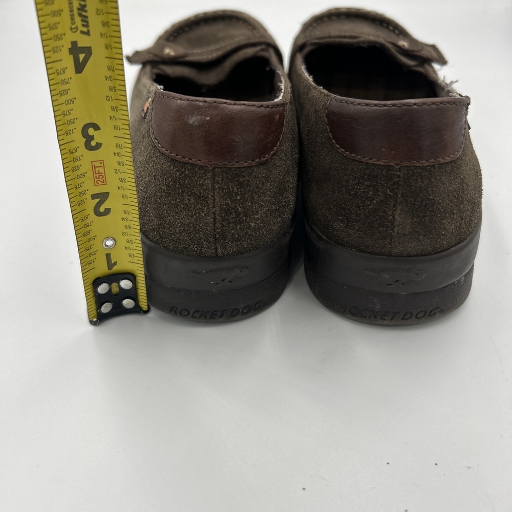 Rocket Dog Y2K Brown Suede Slip On Shoes 8.5 Whimsygoth Preppy Downtown Chic - Picture 13 of 14